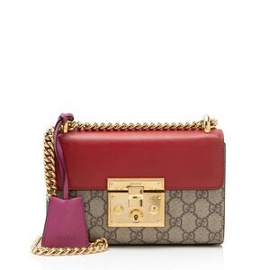 Gucci GG Supreme Padlock Small Shoulder Bag